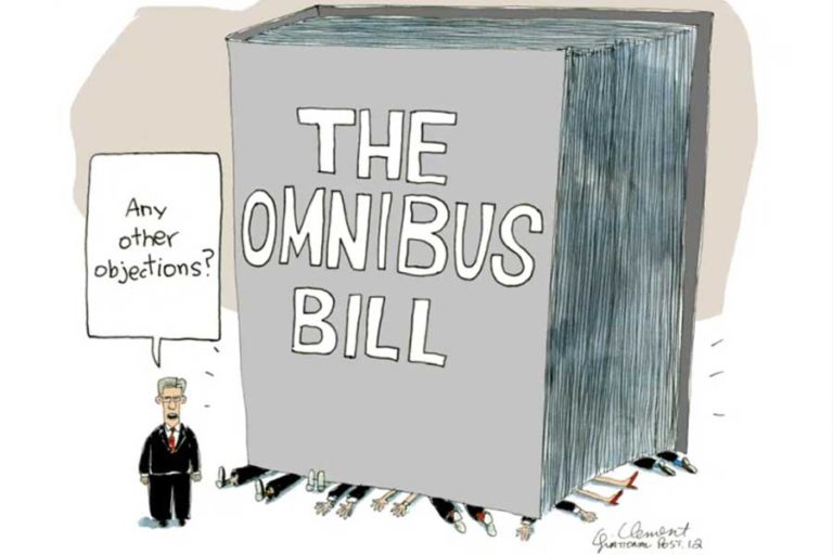 The Omnibus Bill...The Political Games We Play Sal Martingano